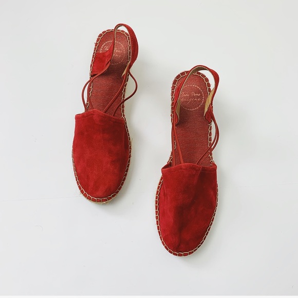 Toni Pons Shoes - Toni Pons Red Suede Espadrilles